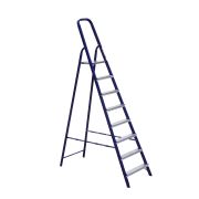 Стремянка стальная TOR M8408 1*8 окрашенная с алюминиевыми ступенями 40*20 мм