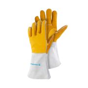 FoxWeld Краги спилковые водоотталкивающие «Защита» (артикул 10-2750L, пр-во FoxWeld/КНР)