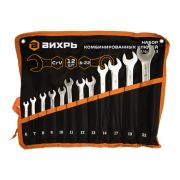 Набор комбинированных ключей Вихрь 12 шт. 6 - 22, в чехле