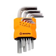 Набор ключей имбусовых Вихрь HEX, 9 шт, 1.5-10 мм