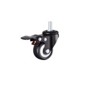 Колесо мебельное поворотное SCZTB 25 50 мм с болтом и тормозом